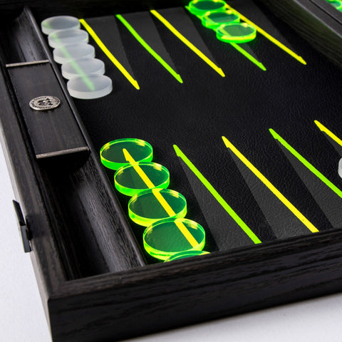 FLUO GREEN UV Backgammon - Manopoulos