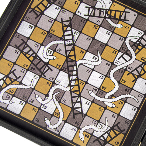4 in 1 Combo Game - Chess / Backgammon / Ludo / Snakes - Manopoulos