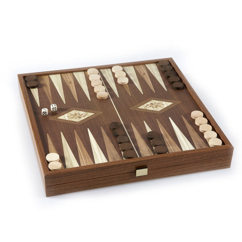 CLASSIC STYLE - 2 in 1 Combo Game - Chess / Backgammon (Large) - Manopoulos