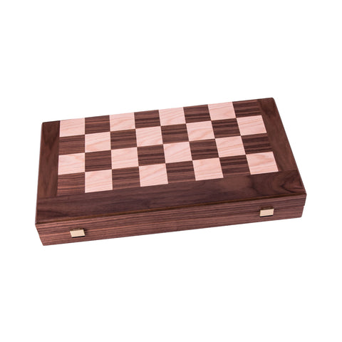 ΤΑΒΛΙ-ΣΚΑΚΙ ΚΑΠΛΑΜΑΣ ΑΜΕΡΙΚΑΝΙΚΗ ΚΑΡΥΔΙΑ /WALNUT Chess & Backgammon - Manopoulos