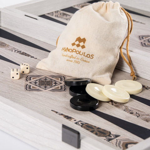 MOROCCAN MOSAIC art Backgammon - Manopoulos