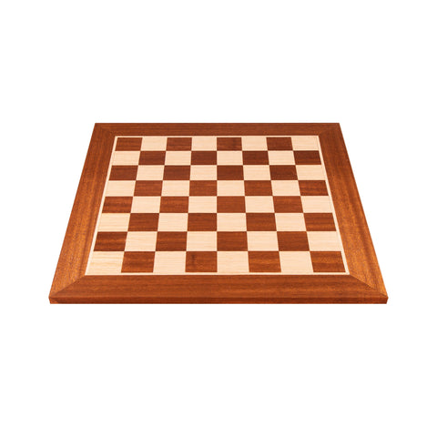ΞΥΛΙΝΗ ΣΚΑΚΙΕΡΑ ΜΑΟΝΙ-ΟΞΙΑ ΚΑΠΛΑΜΑΣ ΜΕΣΑΙΑ/MAHOGANY WOOD & OAK INLAID handcrafted chessboard 40x40cm (Medium) - Manopoulos
