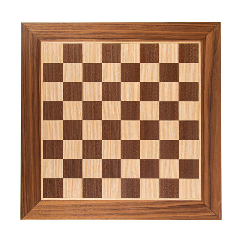 ΞΥΛΙΝΗ ΣΚΑΚΙΕΡΑ ΚΑΡΥΔΙΑ-ΟΞΙΑ ΚΑΠΛΑΜΑΣ ΜΕΓΑΛΗ/WANLUT WOOD & OAK INLAID handcrafted chessboard 50x50cm (Large) - Manopoulos